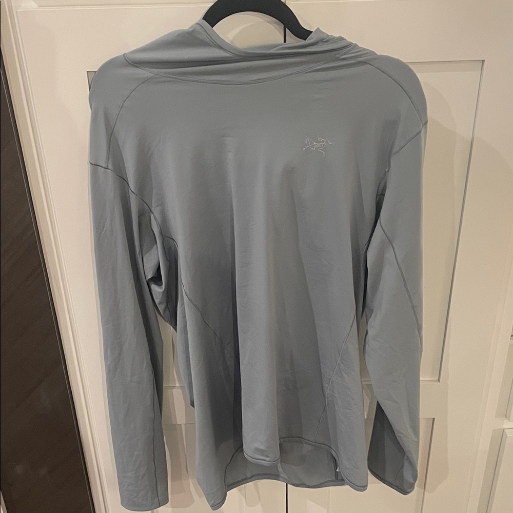 Arc'teryx Slate Blue Long Sleeve Lightweight Hoodie
